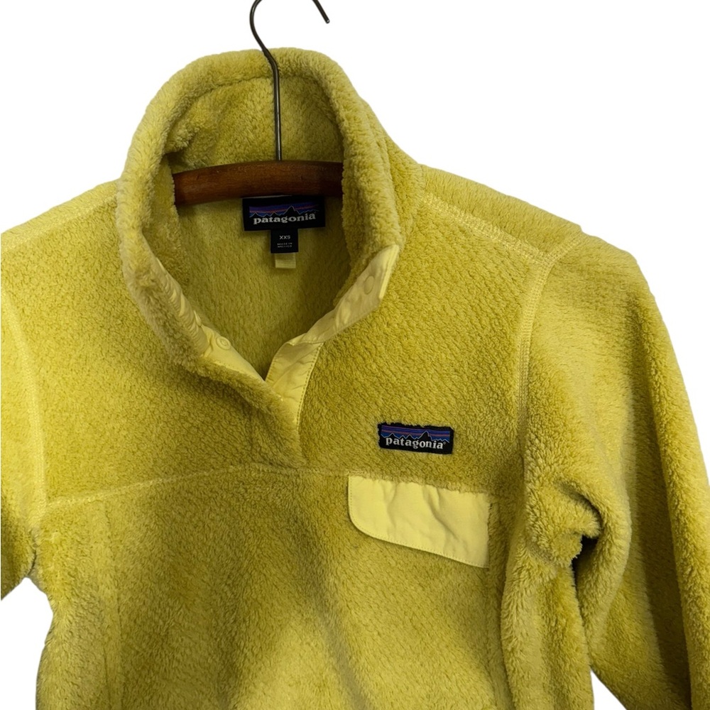 Patagonia pullover snap fleece yellow women’s XXS sweatshirt jacket winter - Picture 2 of 5